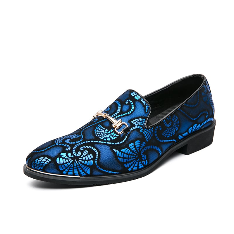 Avondloafers met kleurrijke arabeskenprint