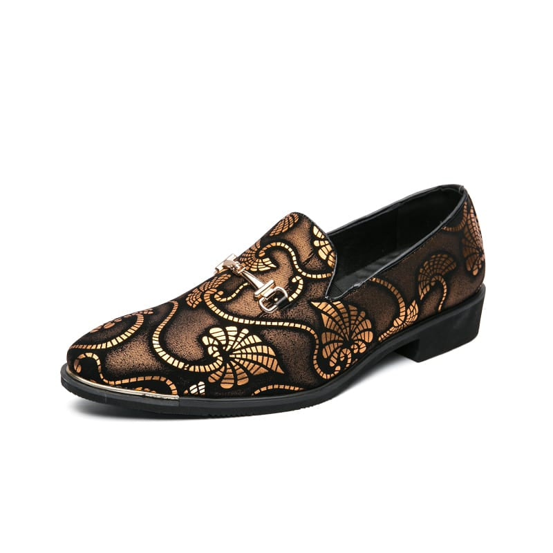 Avondloafers met kleurrijke arabeskenprint