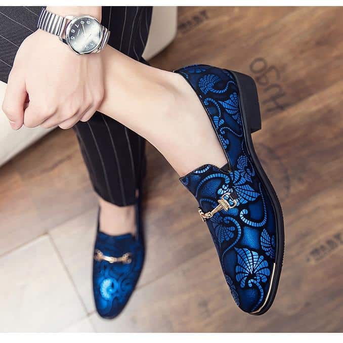 Avondloafers met kleurrijke arabeskenprint