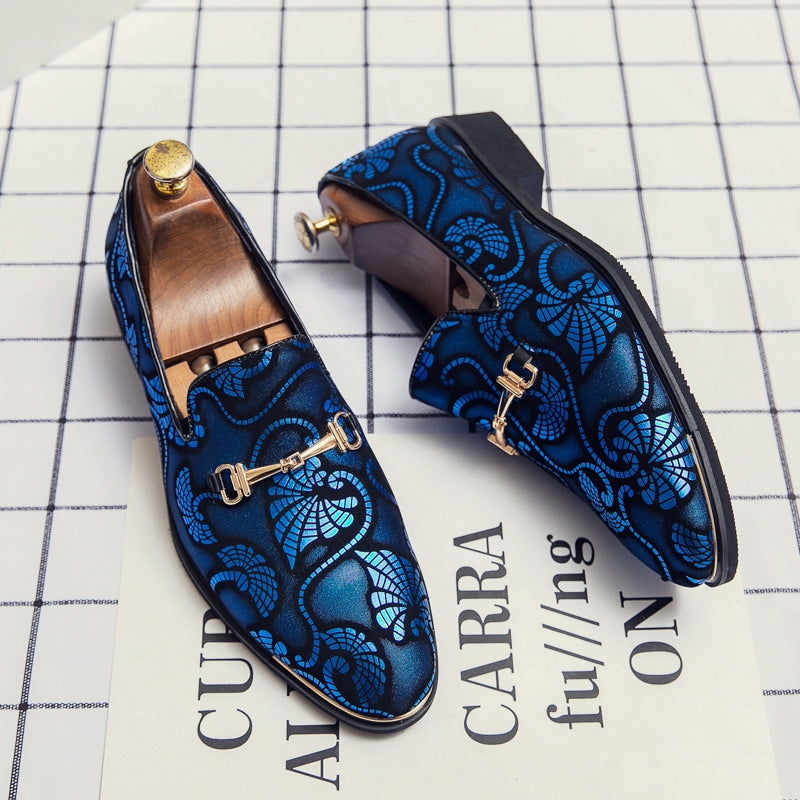 Avondloafers met kleurrijke arabeskenprint