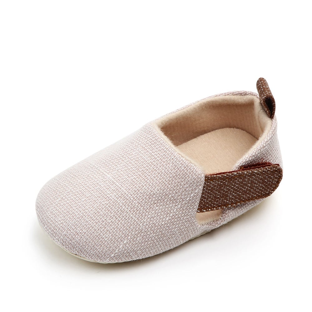 Eerste stapjes mocassins in katoen voor baby
