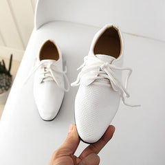 Bruiloft mocassins voor jongens, Wit