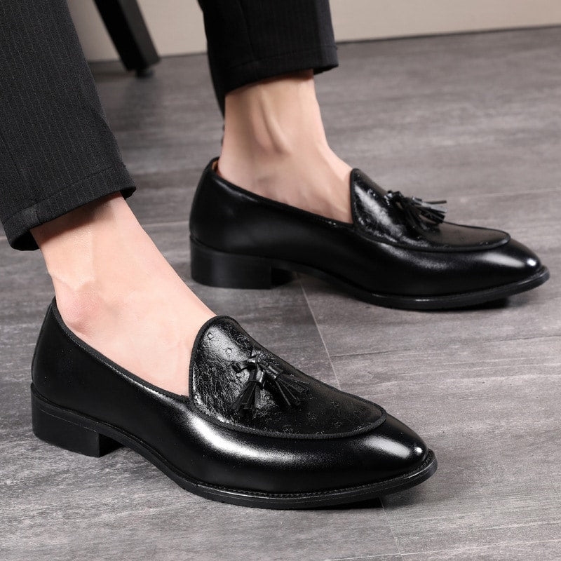 Chique leren kwastloafers voor heren