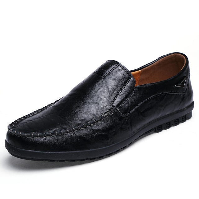 Comfortabele en ademende leren loafers voor heren