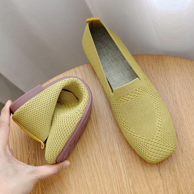 Soepele mesh loafers voor dames