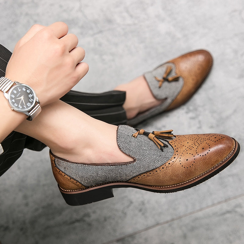 Trendy loafers met kwastjes