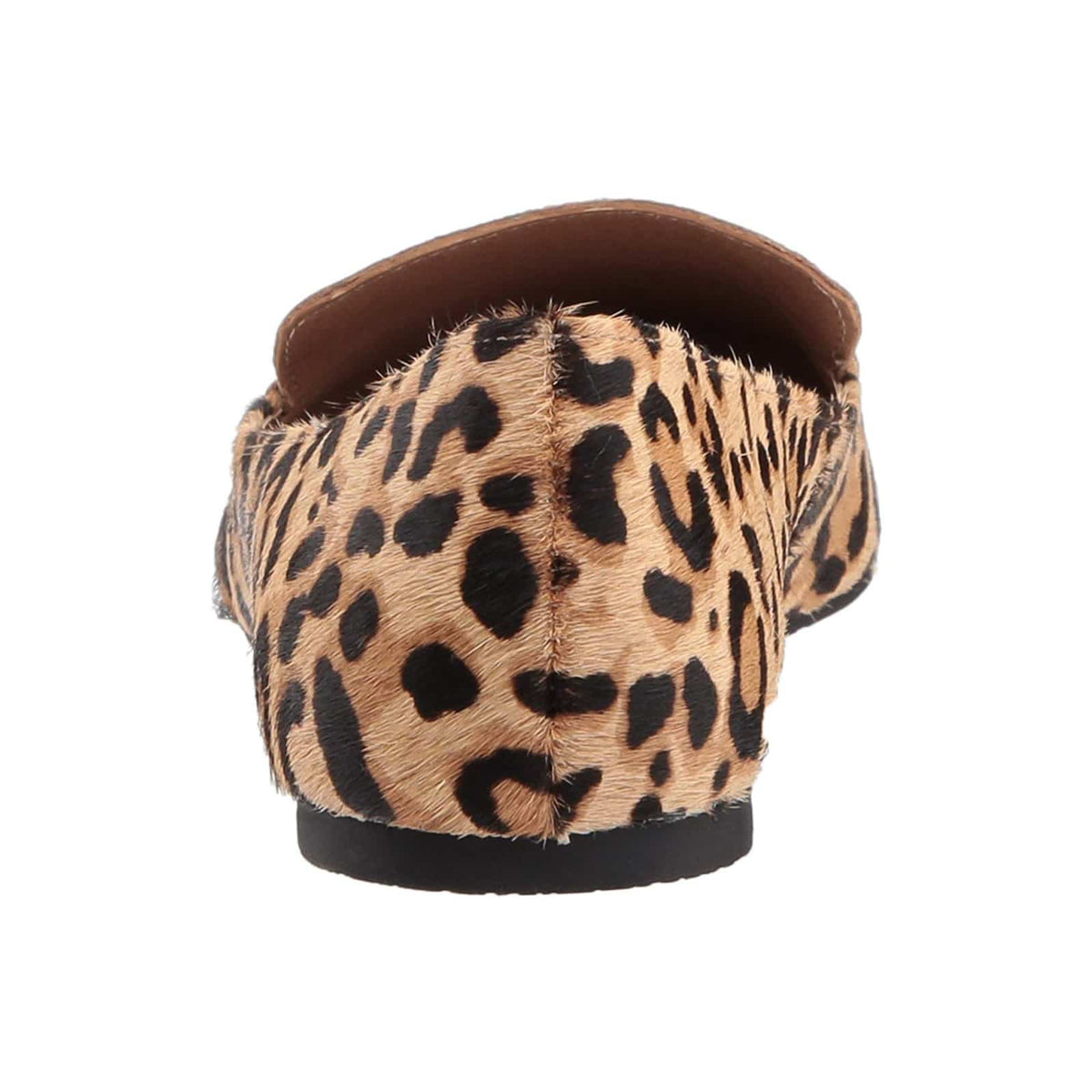 Spitse loafers voor dames fluweel met leopardprint