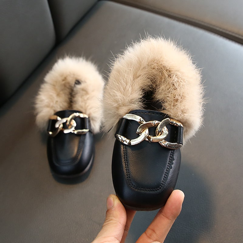 Gevoerde loafers voor meisjes