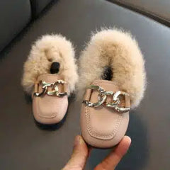 Gevoerde loafers voor meisjes, Roos