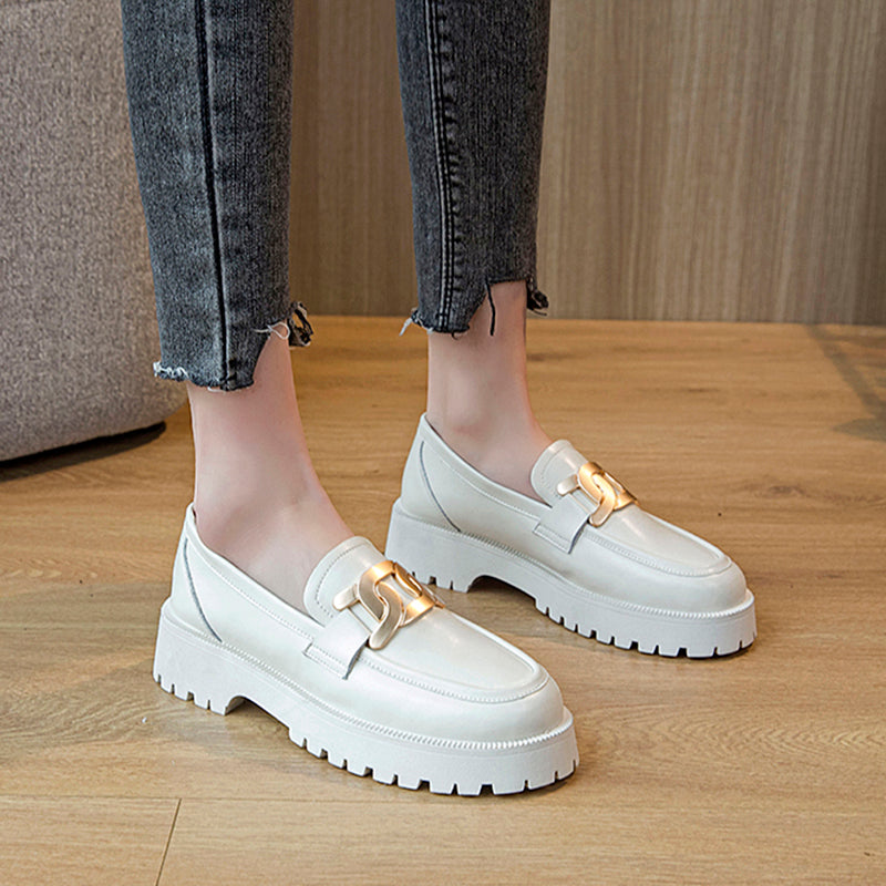 Gesofisticeerde plateau loafers voor dames