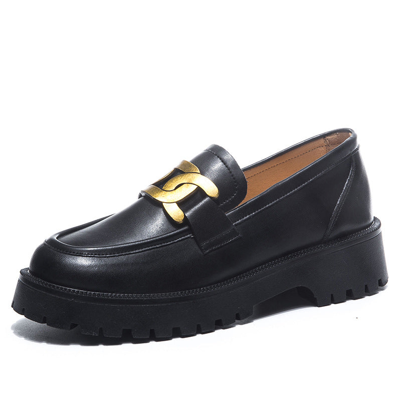 Gesofisticeerde plateau loafers voor dames