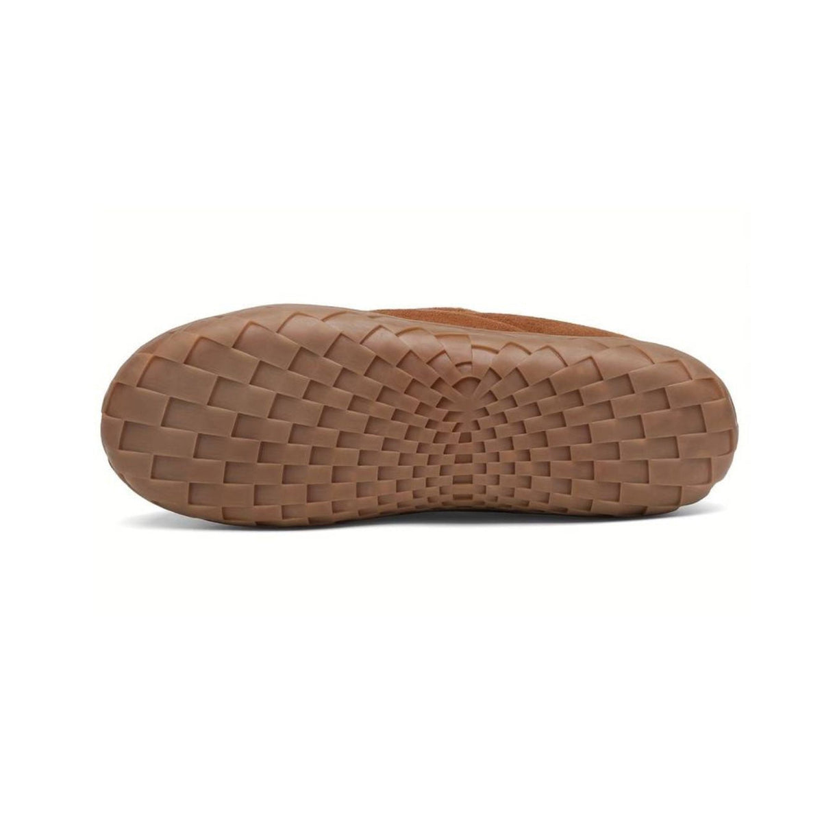 Achteraanzicht van de pantoffelmocassin met kraag