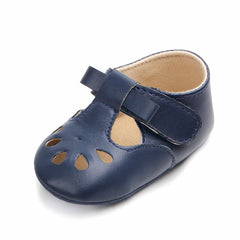 Zachte half-open loafers voor babymeisjes, Blauw
