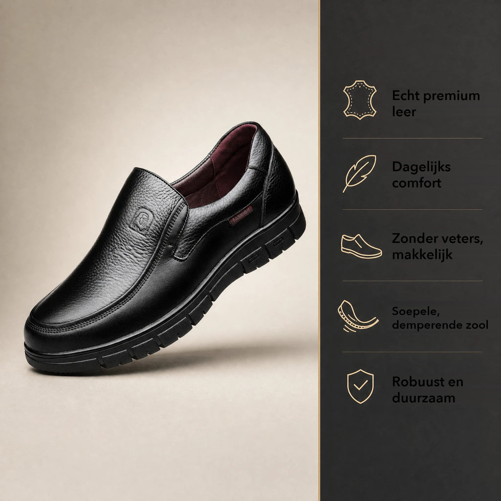 Heren loafers van zacht leer met comfortzool - afbeelding 4