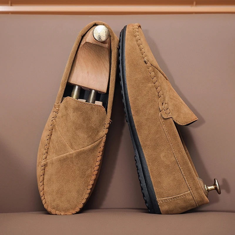 Camel mocassin, achterkant