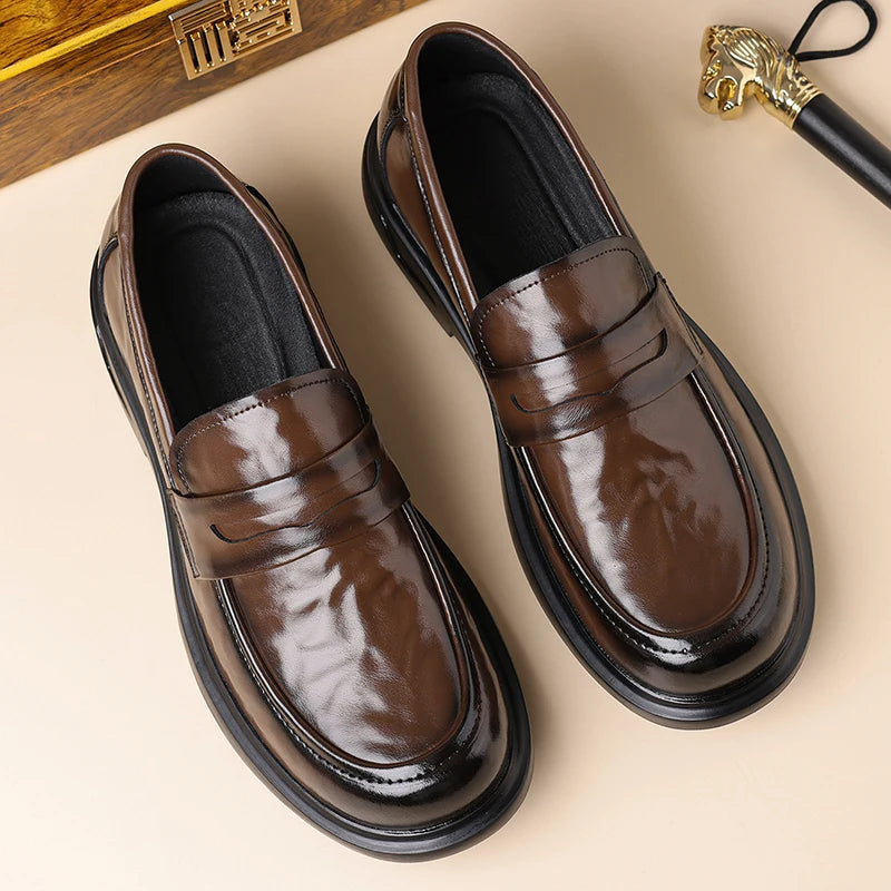 Penny loafer in zwart