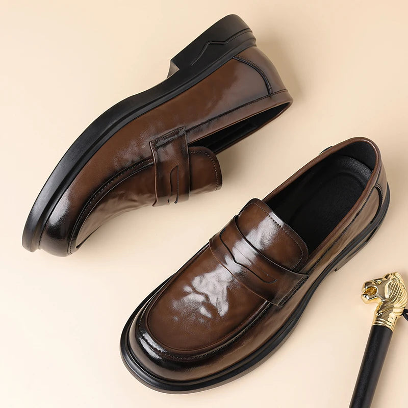 Penny loafer in bruin