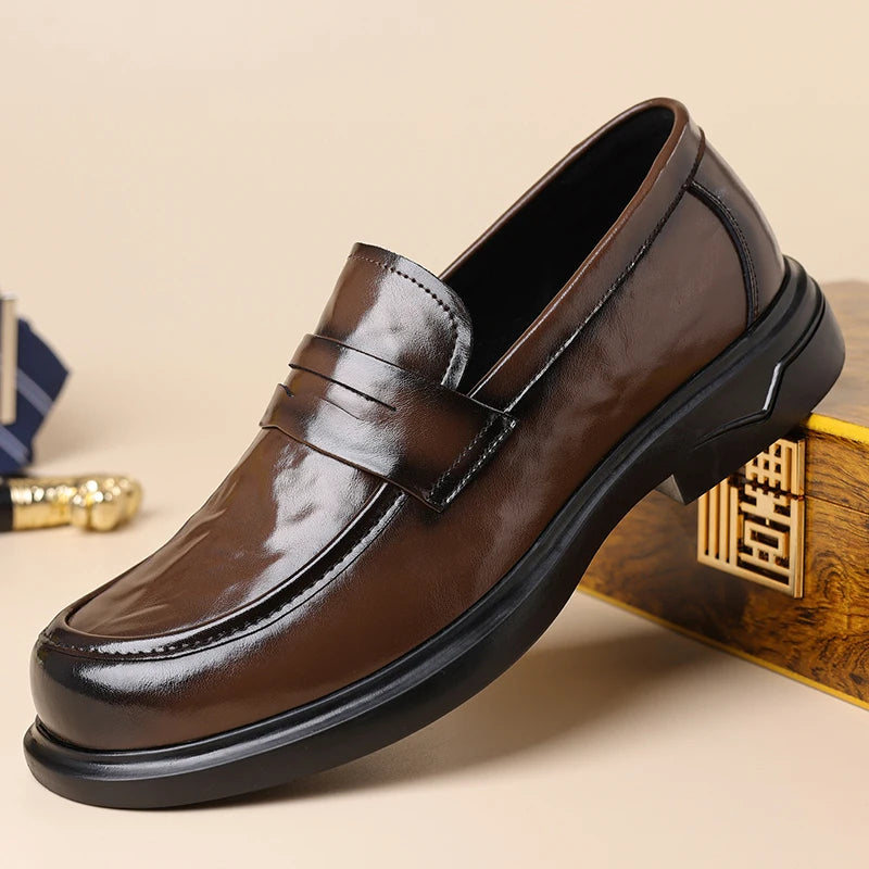 Penny-band van de loafer in close-up