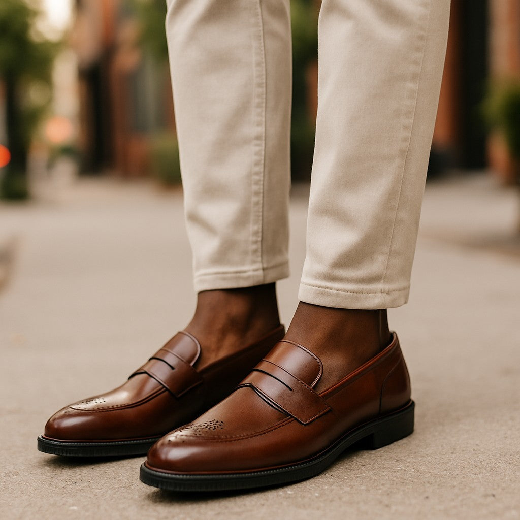 Bruiloft loafers in synthetisch leer voor heren