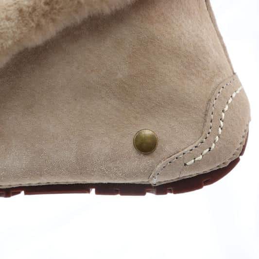 Gevoerde suède Indian mocassins met tweed schacht