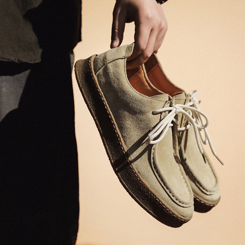 Indiaanse mocassins in suède voor heren
