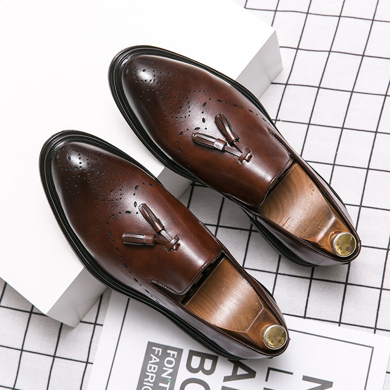 Klassieke loafers met kwastjes voor heren