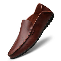 Loafers van synthetisch leer voor heren, Burgundy