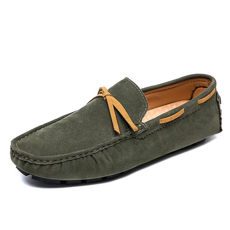 Lichte synthetisch suède loafers voor heren