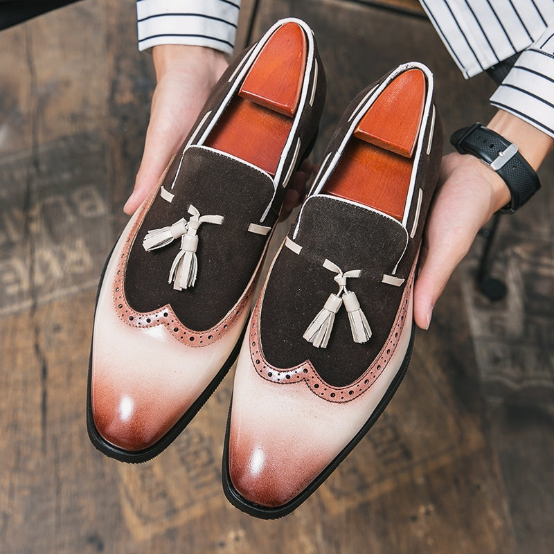 Loafers met kwastjes en origineel design voor heren