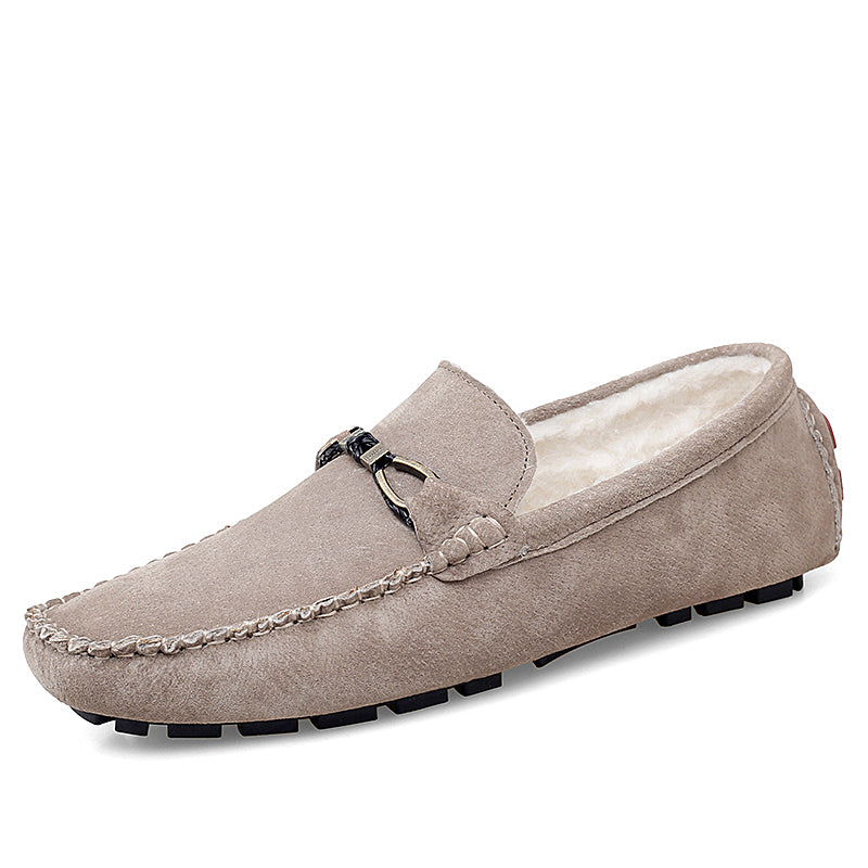 Casual suède loafers voor heren