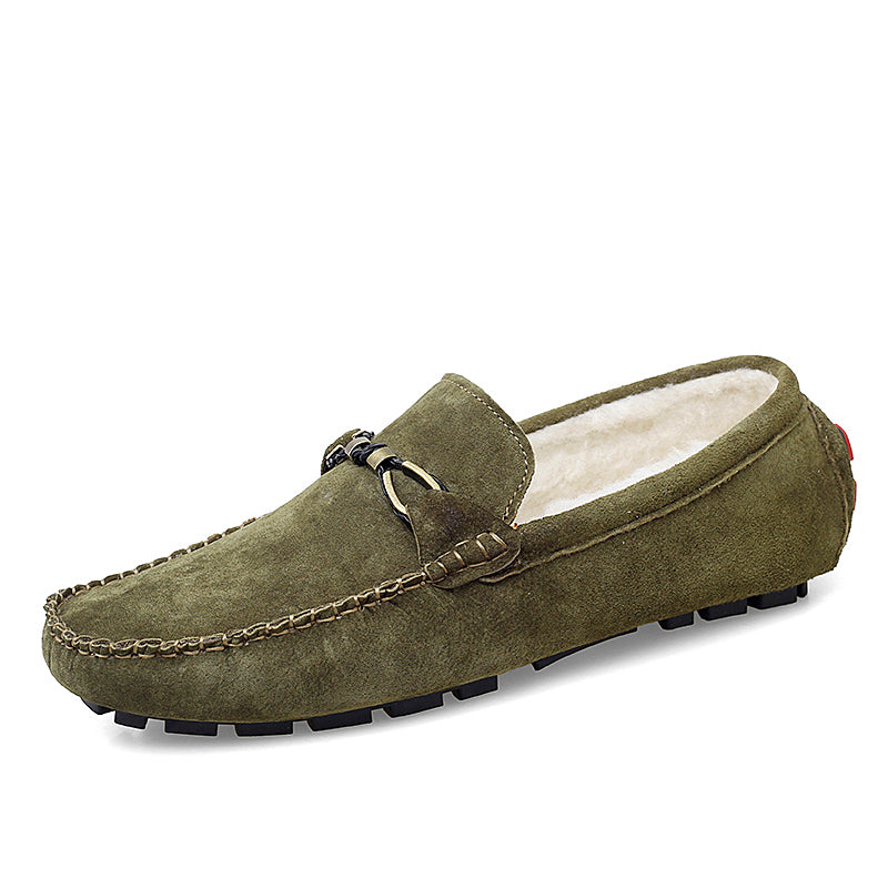 Casual suède loafers voor heren