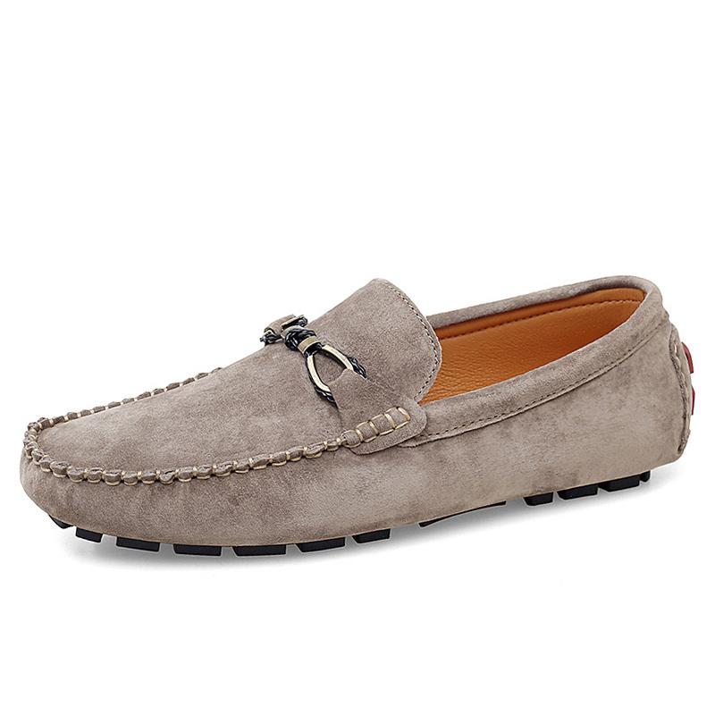 Casual suède loafers voor heren