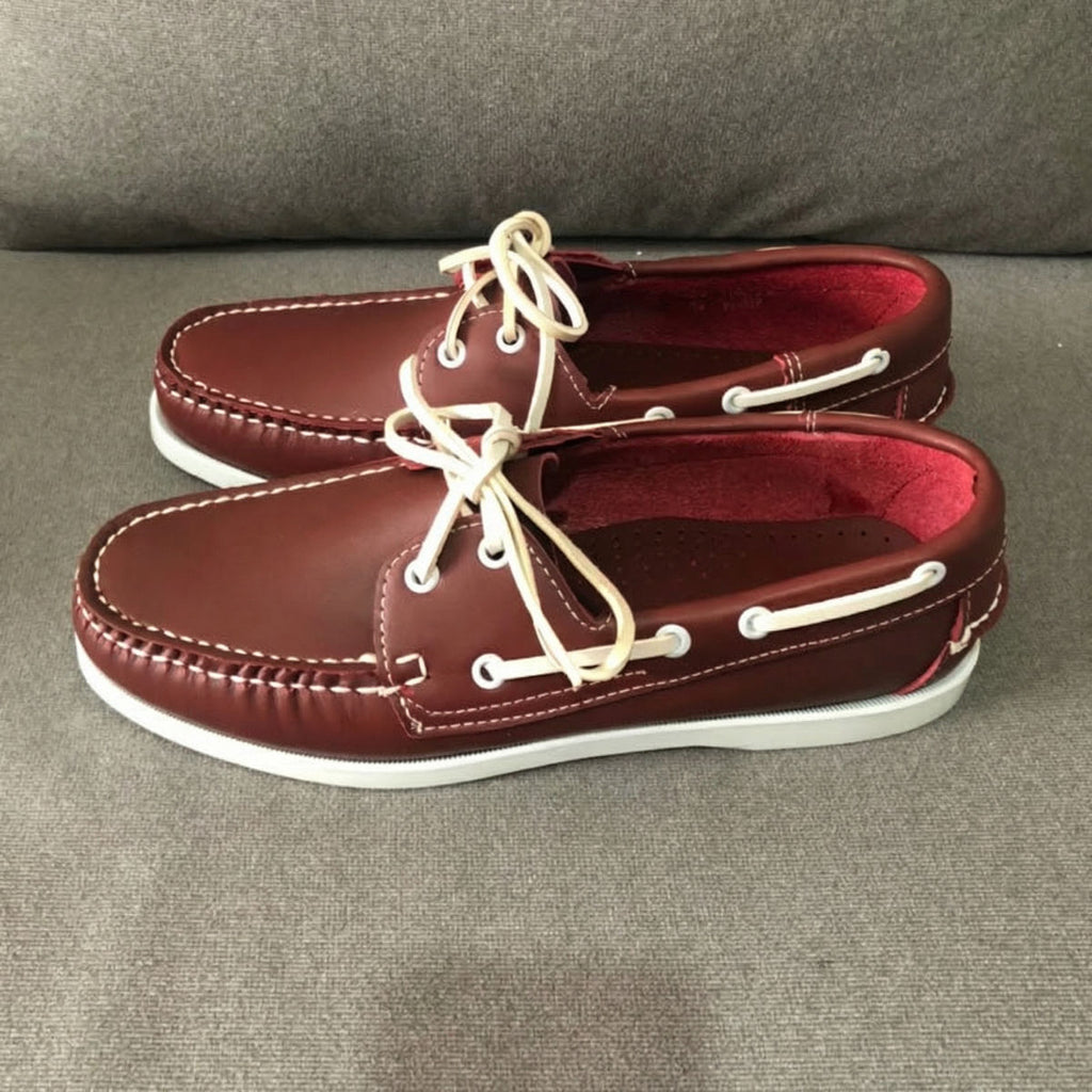 Trendy veterschoenen loafers bootmodel voor heren