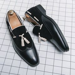 Loafers met kwastjes en origineel design voor heren, Zwart