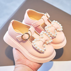 Kindermocassins met strikje, Roos