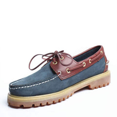 Bootschoenen loafers in Britse stijl voor heren, Blauw