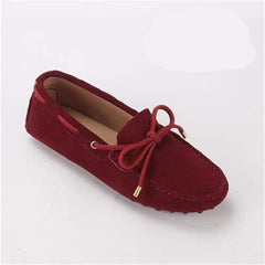Comfortabele loafers met noppen voor dames, Burgundy
