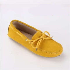 Comfortabele loafers met noppen voor dames, Geel