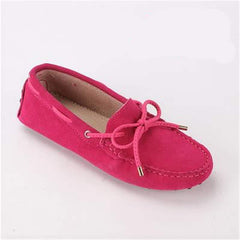 Comfortabele loafers met noppen voor dames, Fuchsiaroze