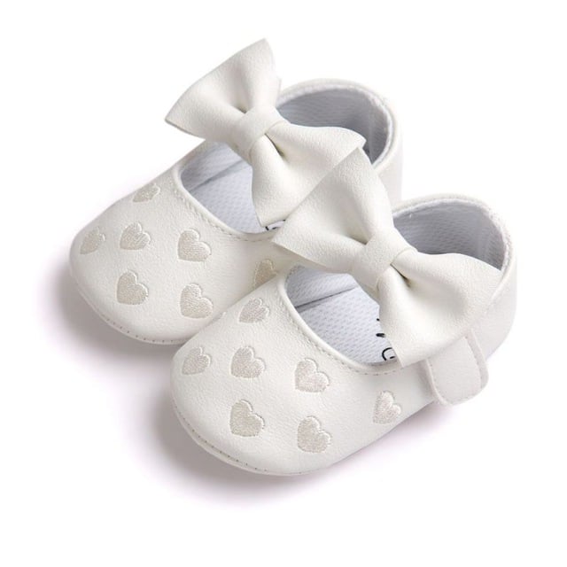 Loafers voor babymeisjes met hartjesmotief