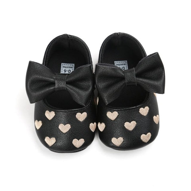 Loafers voor babymeisjes met hartjesmotief