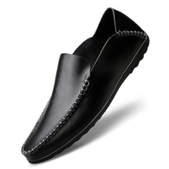 Loafers van synthetisch leer voor heren, Zwart