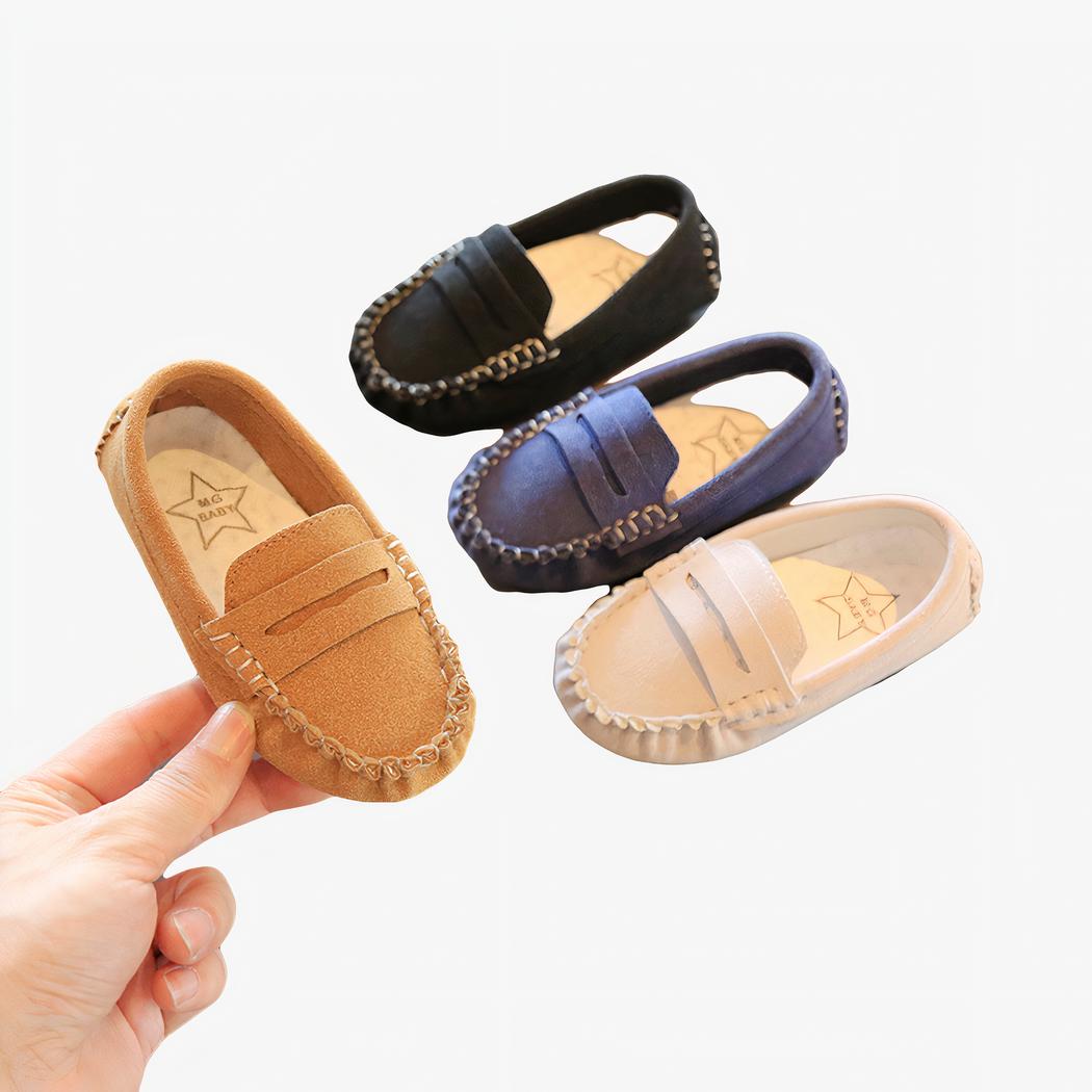 Mocassins in suède voor jongens