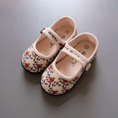Mocassins in ribfluweel voor meisjes, Beige
