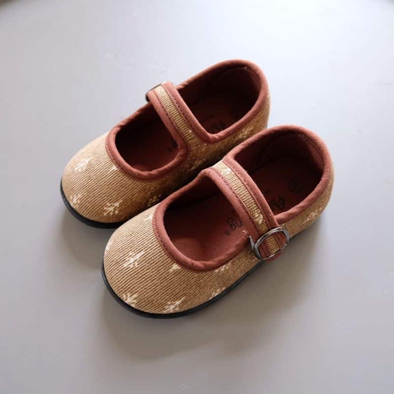 Mocassins in ribfluweel voor meisjes