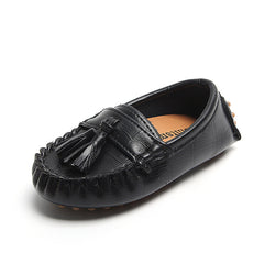 Kwastjes loafers voor kinderen, Zwart