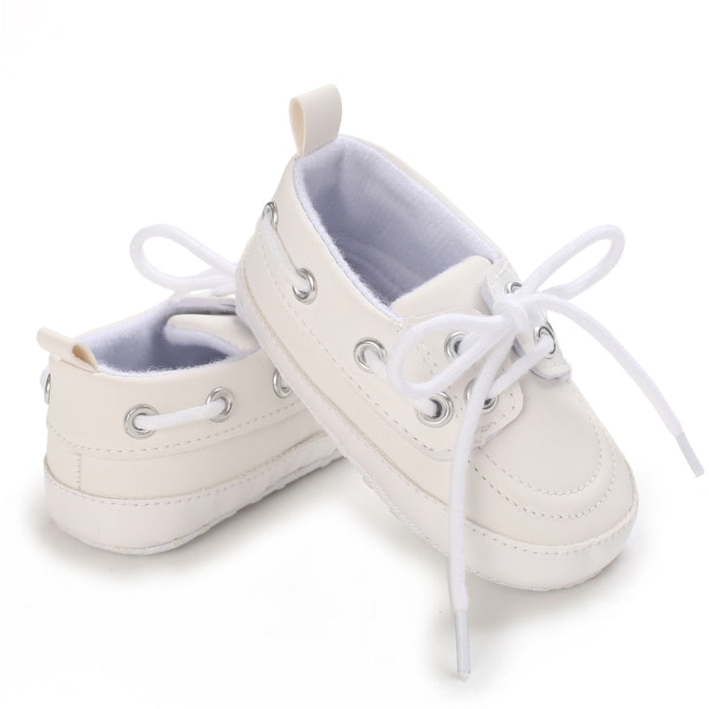 Bootschoenen-stijl loafers met veters voor babyjongens