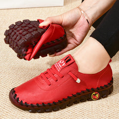 Zachte orthopedische loafers voor dames, Rood