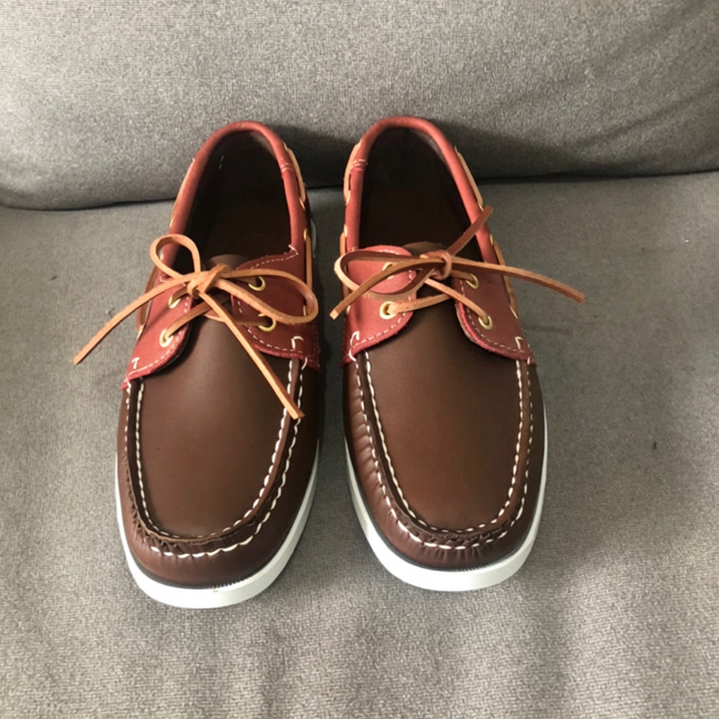 Trendy veterschoenen loafers bootmodel voor heren