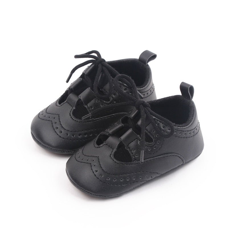 Geperforeerde loafers met veters in sneakerstijl voor babymeisjes